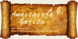 Anastasija Gajica vizit kartica